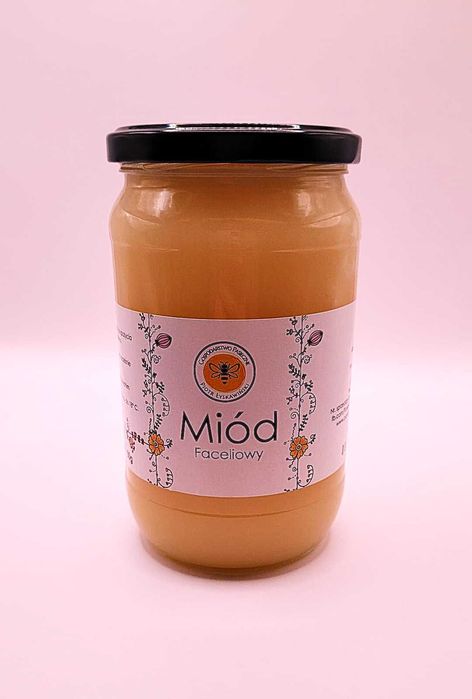 Miód Faceliowy 950g 2025 Naturalny Polski Miód z Pasieki 100% Pszczeli