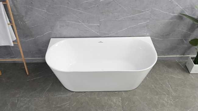 BRAIDER Wanna Wolnostojąca Przyścienna RESTIA SLIM 170x80 cm Biała