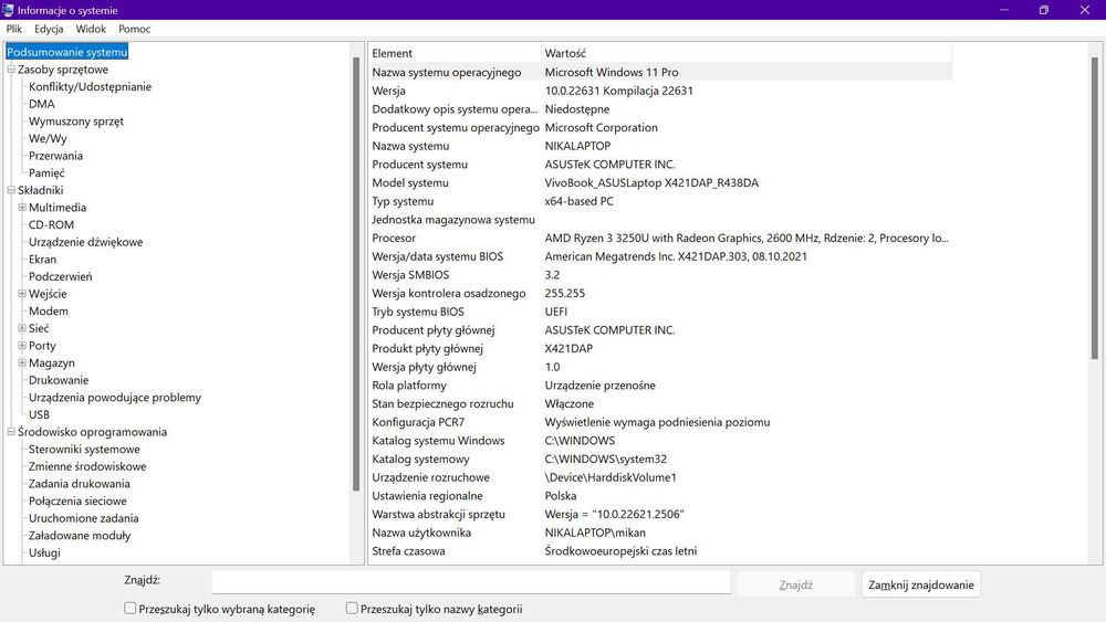 Notebook ASUS VivoBook X421DAP_R438DA (czarny)