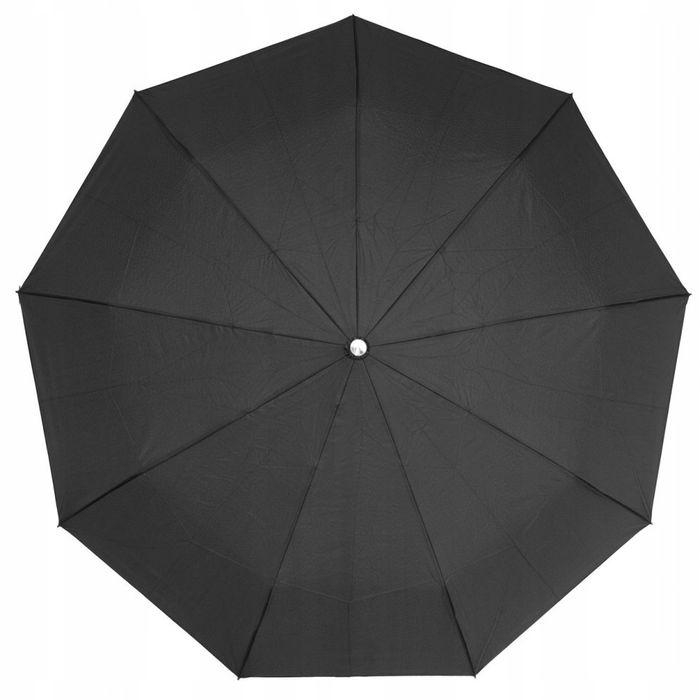 Tiross parasol automatyczny, składany, z pokrowcem czarny średnica 100 cm