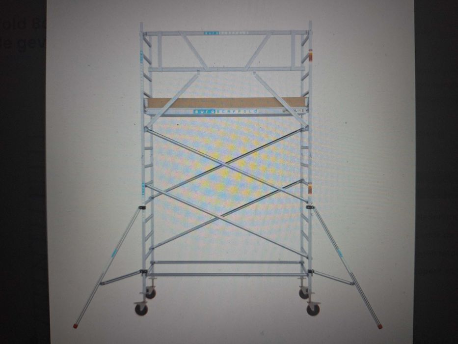 Rusztowanie Aluminiowe Euroscaffold 135x250x520 wysokość robocza.