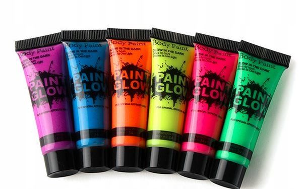 Farby farbki do malowania twarzy ciala NEON UV buz