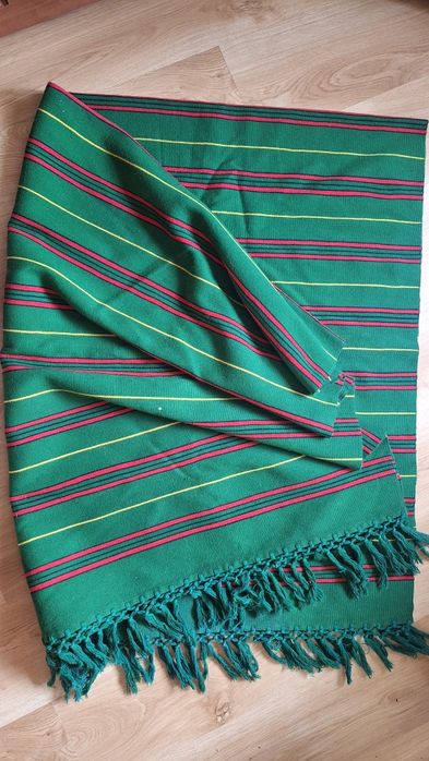 Kilim wełniany zielony