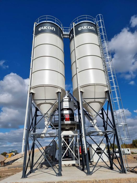 Modułowy silos na cement i materiały sypkie 150 ton (105 m³) z dostawą