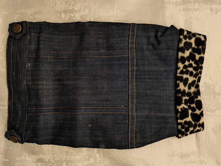 Casaco de Ganga para Cão com Gola de Pelo – Size: 12