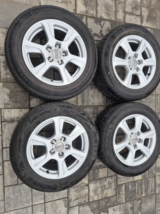 Alufelgi Audi r16 5x112 z oponami continental