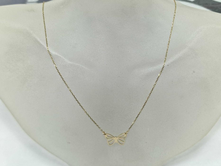 Złoty łańcuszek damski/ 585/ 1.10 gram/ 42cm/ nowoczesny/ od YES