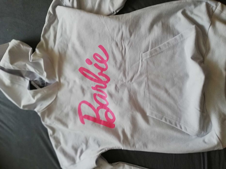 Bluza dresowa biała Barbie
