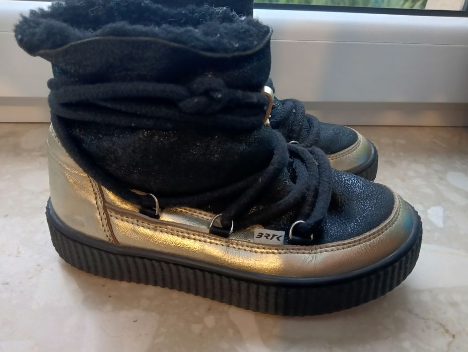 Buty zimowe dla dziewczynki Bartek skóra naturalna 32