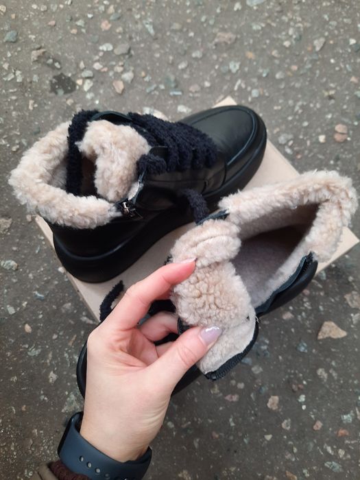 Зимові хайтопи черевики натуральна шкіра