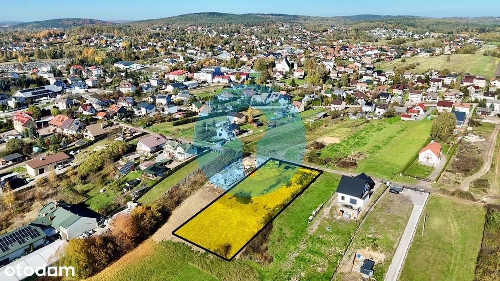Widokowa działka 1823 m² w Kostomłotach Drugich