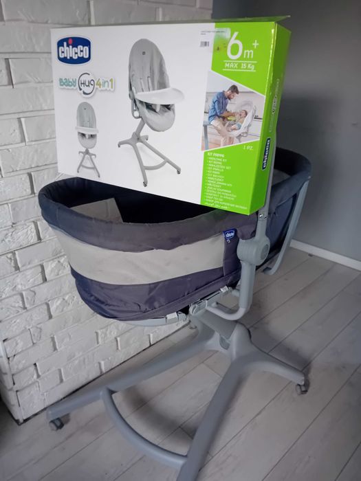 Chicco Baby Hug Air 4 in 1 + materac + tacka + pokrowiec