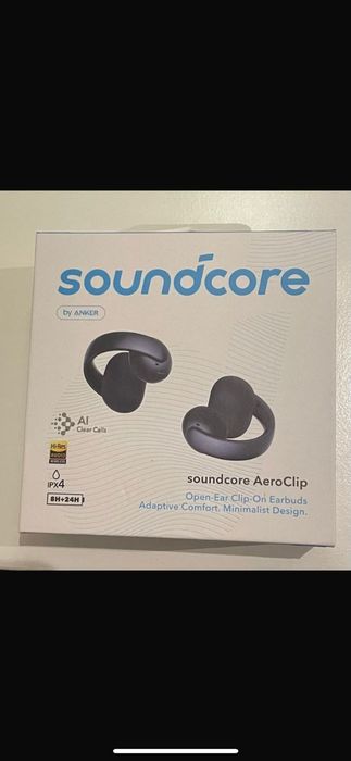Наушники беспроводные SoundСore AeroClip Black
