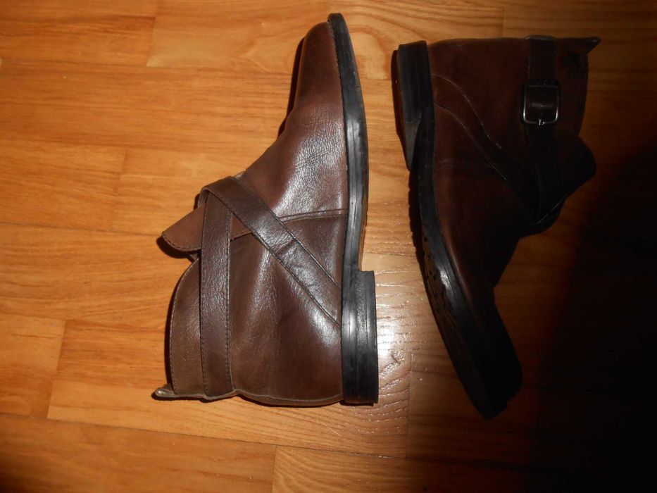 Ecco botki skórzane damskie,36/37/23 cm