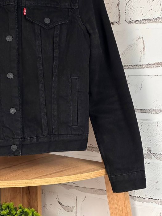 Жіноча шерпа Levis утеплена джинсовка чорна левайс S