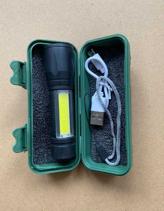 Фонарик налобный LED USB