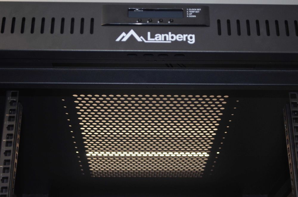 Szafa rack serwerowa 19" Lanberg 47U 800x1200 czarna na kółkach