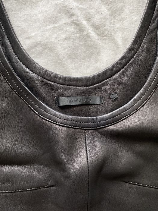 Helmut lang платье кожа (s)