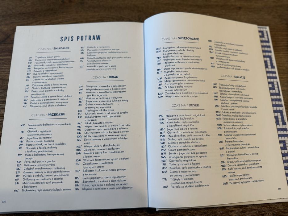 Książka  kucharska Czas na Grecję twarda oprawa