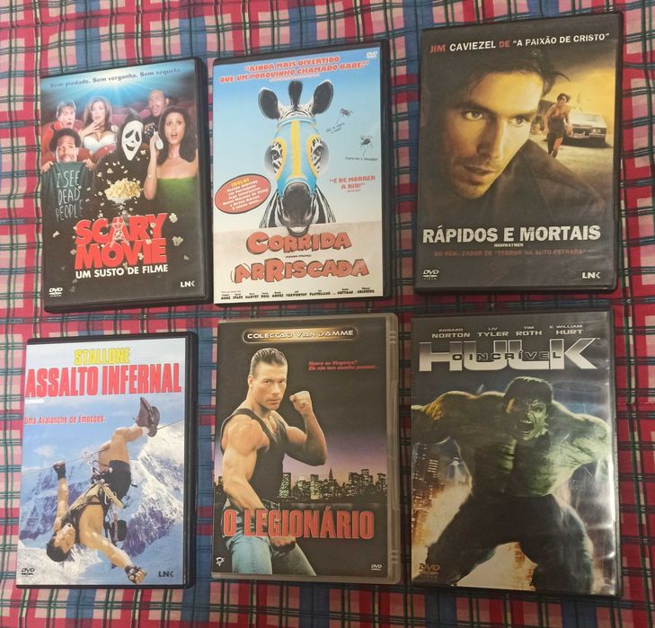 DVD's vários 2,50€ cada