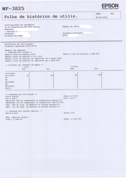 Impressora EPSON Workforce Pro WF-3825DWF (Jato de Tinta - Wi-Fi)