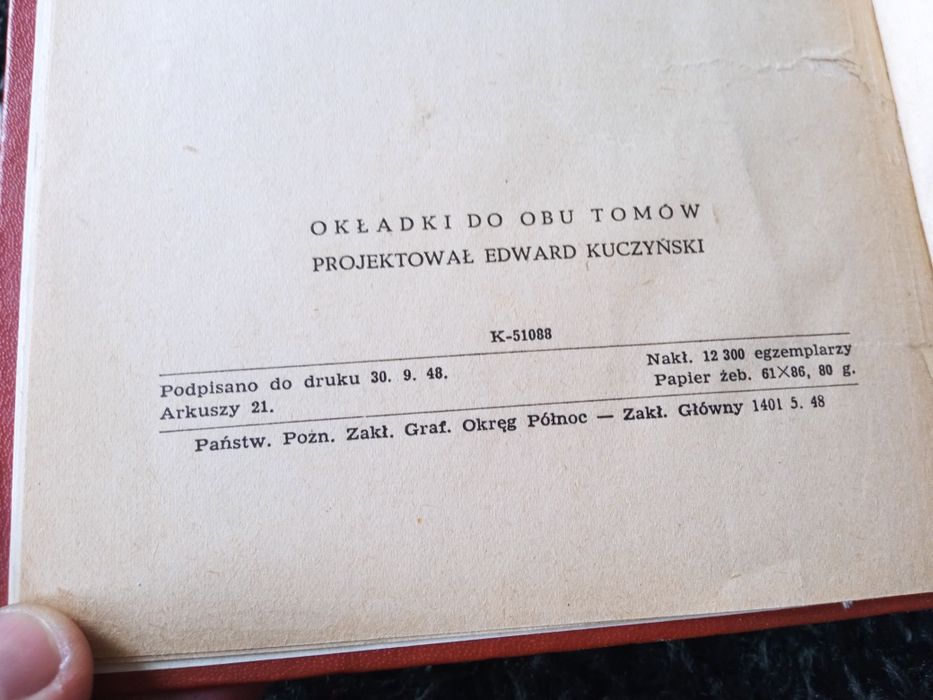 Pieśń o Bernardzie 1948 rok Tom I + II Nowe okładki!