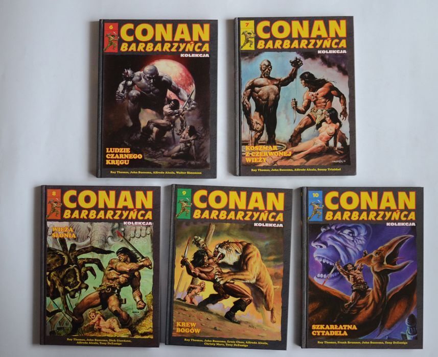 Conan Barbarzyńca Kolekcja Hachette zestaw pięciu tomów 6-10 komiksy