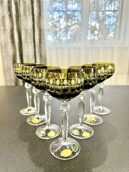 Хрустальные бокалы для вина Anna Hutte GDR Германия