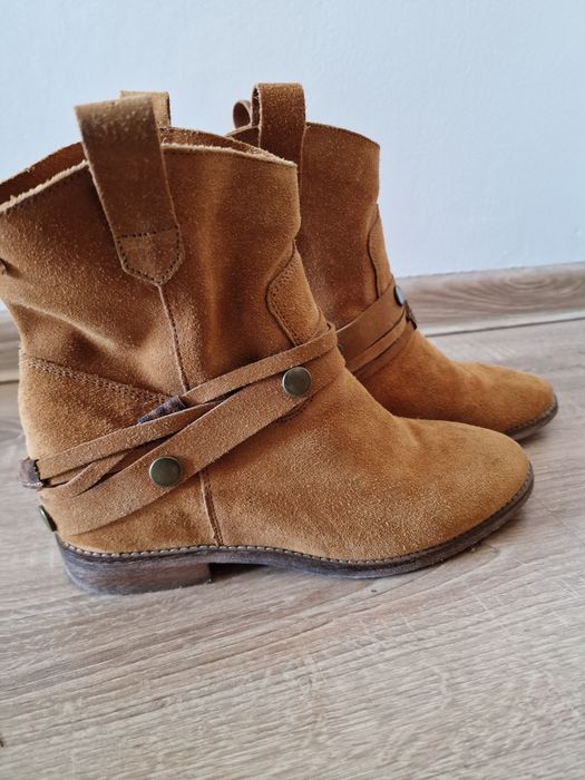 Botki zamszowe damskie Venezia 39