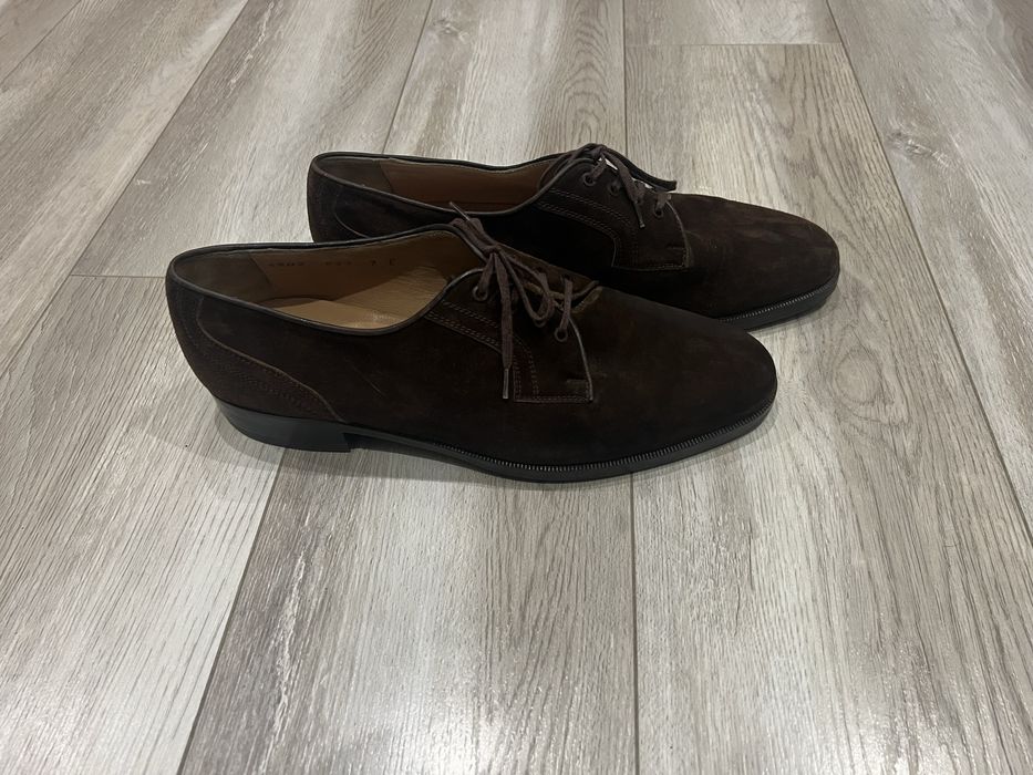 Туфлі чоловічі 26,5 стелька Італія замш оригінал