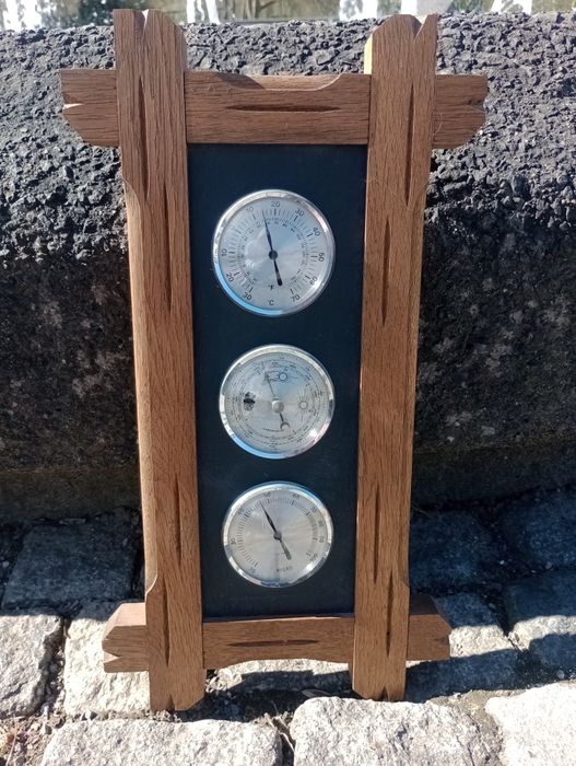 Stary Barometr Stacja Pogody Antyk Zabytek Okazja