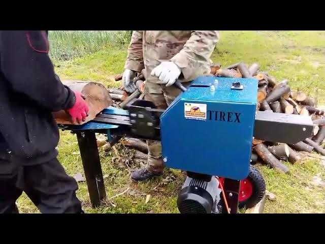 Дровокол колун рейковий кінетичний TIREX 15-25 ТОН. Електро-Бензин