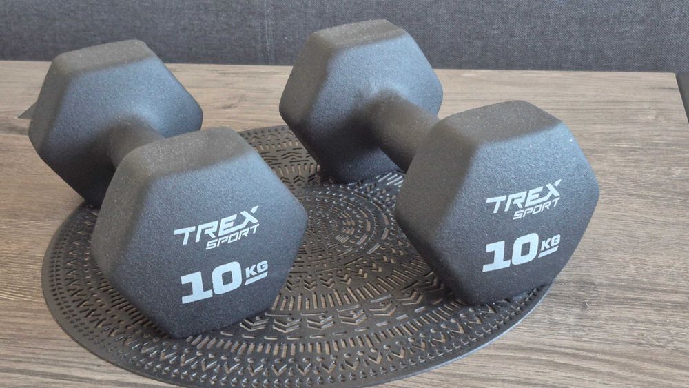 Hantle hantelki ciężarki neoprenowe do ćwiczeń 2 x 10kg Trex Sport