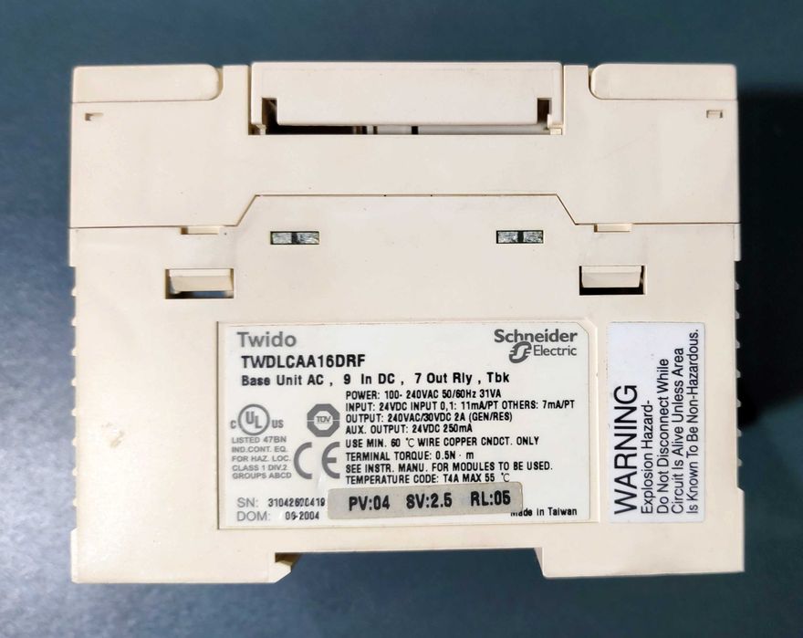 Autómato Twido a funcionar