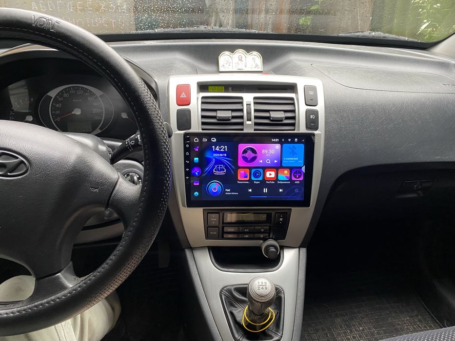 Андроид магнитола для Hyundai Tucson 10 дюймів, CarPlay в замін штатної повний комплект.