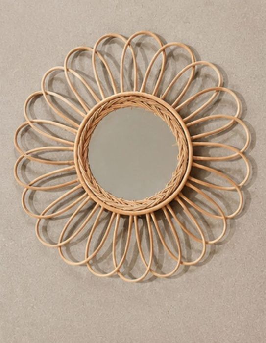 Espelhos estilo boho chic, conjunto de 2