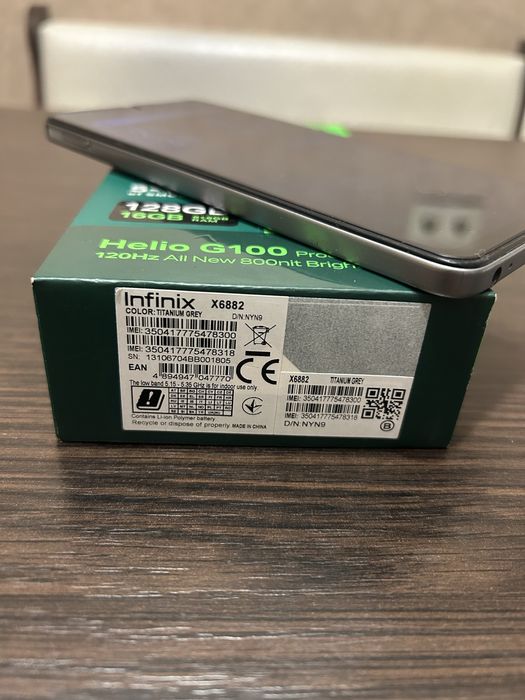 Смартфон Infinix HOT 50 8/128Gb Titanium Grey X6882