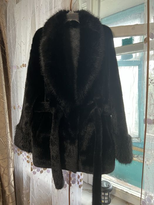 Стильна норкова шубка (ненатуральна) Розмір L 46-48 (EU) Зима