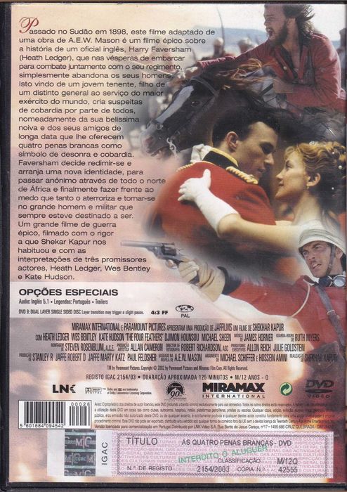 DVD - As Quatro Penas Brancas
