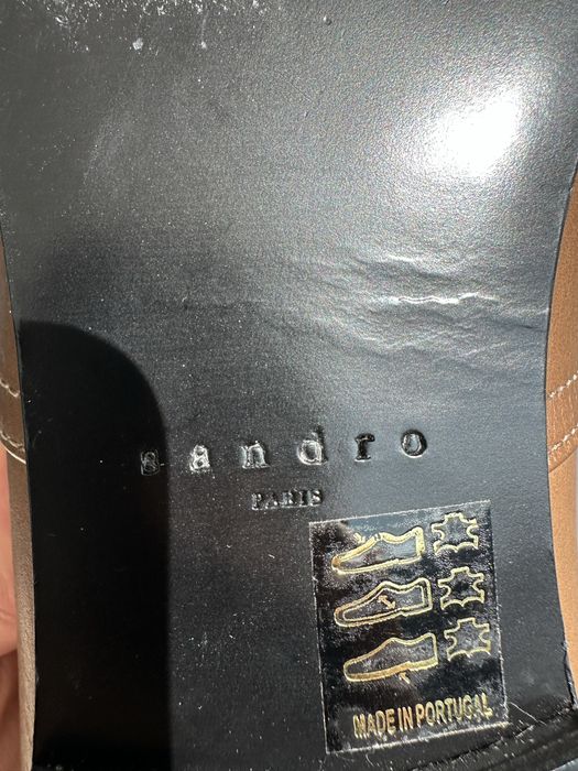 Туфли лоферы Sandro Paris кожаные