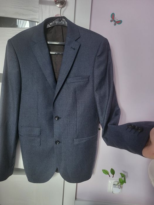 Next marynarka męska Slim Fit 38 granatowa