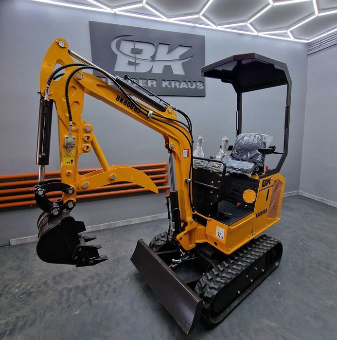 Nowa Mini Koparka Berger Kraus BK800BS z osprzętem skrętne ramie