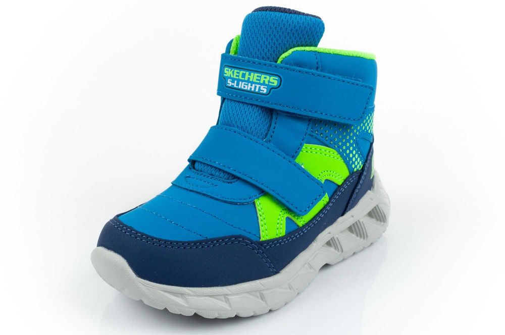 Buty dziecięce zimowe Skechers [401507N/NVLM] LED r. 21-26