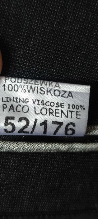 Garnitur PAKO LORENTE 52/176 wełna, ciemny grafit, Slim Fit