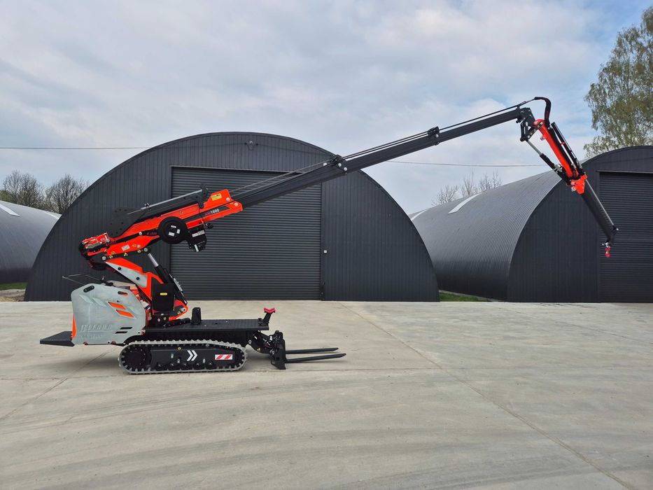 Mini Żuraw XM1600 z JiB hydraulicznym - PICK&CARRY 1250kg