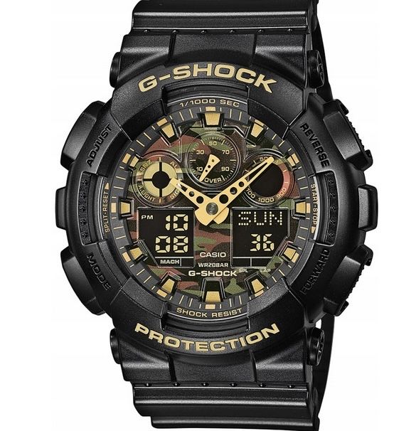Casio  G Shock Ga 100 limitowana edycja moro wojskowy
