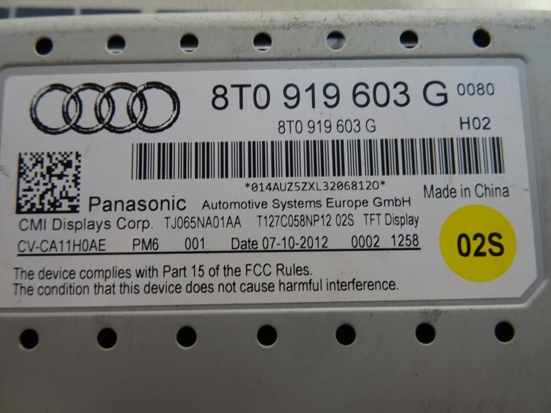 Display / ecrã de informações AUDI A4 (8K2, B8)