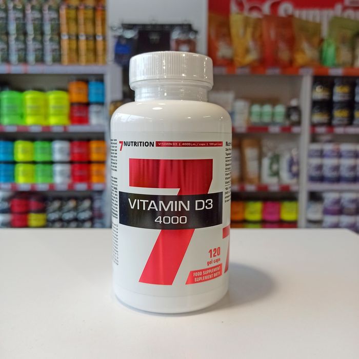 7Nutrition Vitamin D3 4000IU 120kaps Witamina D3 Odporność