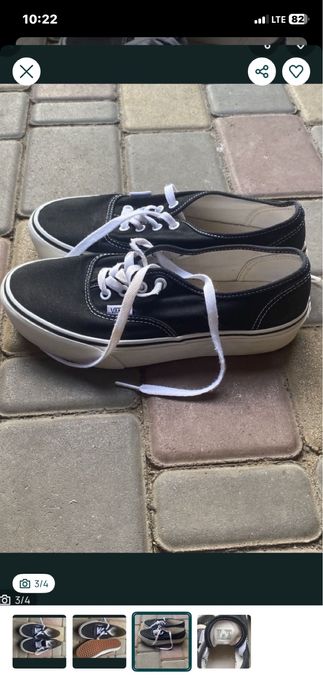 Кеди Vans Authentic, оригінал, чорні