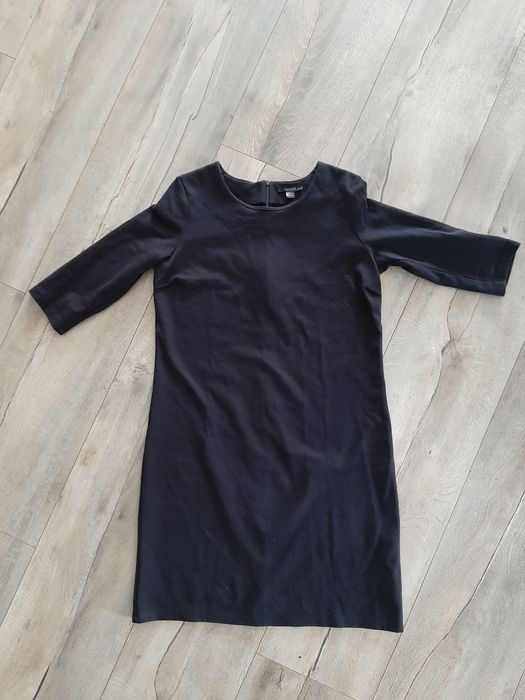 Czarna prosta klasyczna sukienka damska r. 40 42 l xl